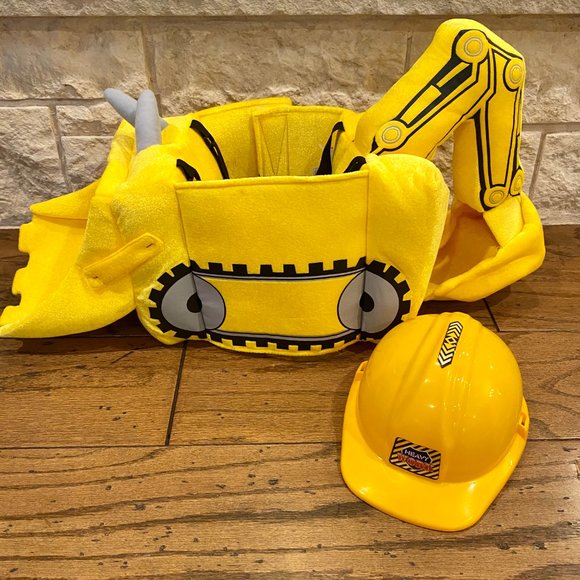 Same Day Shipping NWT Excavator Construction Worker Yellow Halloween Costume - Picture 2 of 6